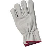 Gant en cuir blanc tout fleur de bovin 50F manutention légère à sec T.10