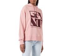 GANT D1. Quadrat Logo Hoodie Sweatshirt à Capuche, Terracotta Pink, M Femme