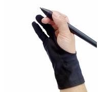 Gant D'Artiste ExcLent Pour Toute Tablette Graphique, Noir, 2 Doigts, Anti-Encrassement, Main Droite Et Gauche, Disponible