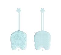 Gant de bain en silicone pour chats avec fonction de massage, brosse de toilettage double surface, facile à nettoyer, outil de démêlage doux pour la collecte en vrac pendant le brossage, le bain, les