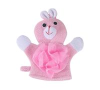 Gant de bain pour bébé avec motifs d'animaux | Gant de toilette | Gant de toilette pour bébé avec marionnette d'animal de dessin animé | Serviette colorée douce pour la douche des tout-petits NyC685