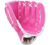 Gant de baseball sport pour adultes jeunes cuir respirant entraînement au softball rose 26,7 cm/10,5 pouces