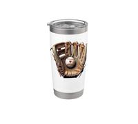 Gant de baseball vintage pour jeu de lanceur à domicile Gobelet isotherme en acier inoxydable double paroi