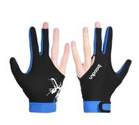 Gant de billard - Accessoire flexible pour queue de billard, usage professionnel | Design élastique à trois doigts avec support de frappe lisse, équipement de sport respirant pour carambole de billard