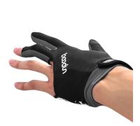 Gant de billard - Accessoire flexible pour queue de billard, usage professionnel | Design élastique à trois doigts avec support de frappe lisse, équipement de sport respirant pour carambole de billard