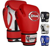 Gant de boxe - Farabi Sports - Enfant - Rouge - 8 OZ - Similicuir 6 OZ