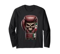 Gant de Boxe Mexicain crâne Ancien Guerrier fierté Manche Longue