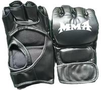 Gant de Boxe, Professionnels MMA Gants de Boxe, Protection Poignet Main Mitaine Boxe, Demi Doigt Entrainement Boxe Applicable à Kickboxing, Muay Thaï, Arts Martiaux Combat Gloves