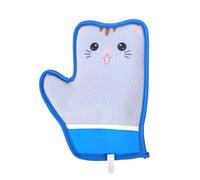 Gant de brosse pour chat - Gants anti-statiques pour animaux de compagnie - Nettoyage doux pour le toilettage du pelage - Shampoing de bain - Massage - Tapis et vêtements