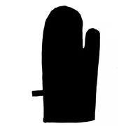 Soleil d'ocre, Panama Gant de Cuisine, Coton, Noir, 16x32 cm