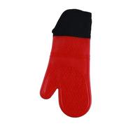 Gant de Cuisine 1PC Gants de Four Isolés Résistants à la Chaleur en Silicone Mitaines Micro-Ondes Outils Cuisson Ménage Cuisine Bar Ustensiles(Red)