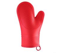 Gant de cuisine en silicone résistant à la chaleur avec poignée antidérapante et intérieur confortable en tissu éponge, convient pour une utilisation avec des ustensiles de cuisine chauds et de