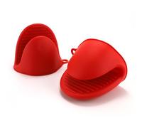 Gant de Cuisine épais en Silicone résistant à la Chaleur pour la Cuisson, la Cuisson, Les barbecues et Les grillades (Rouge)