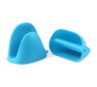 Gant de Cuisine épais en Silicone résistant à la Chaleur pour la Cuisson, la Cuisson, Les barbecues et Les grillades (Bleu)