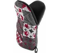 Douceur d'Intérieur, Gant-Pince (24,5 x 14,5 cm) Credence Rouge, Coton Imprimé et Néoprène