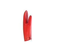 Gant de cuisine silicone et textile rouge - - Rouge - Silicone