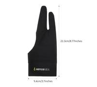 Gant de Dessin XENCELABS Gant Tablette Graphique pour Dessiner, Noir, Taille L