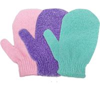 Gant De Douche Exfoliante Gant Corps A Gommage Gants De Bain Lot De 6 (3pcs)[Z396]