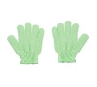 Gant de Exfoliant Gants exfoliants 1/2 pièces éponge de bain démaquillant for le corps brosse douche salle masseur gommage exfoliant gants frottement(Green-2pcs)