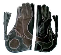 Gant de fauconnerie en cuir Nubuck - Longueur : 30,5 cm - Triple couche en cuir (toutes tailles) - - Medium