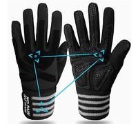 Gant De Fitness Homme Femme Doigt Plein Entraînement Crossfit Gymnastique Paire De Valeurs, Gants PoignEe RembourrEe L'haltErophilie Gym IntErieur ExtErieur Orange Noir Bleu S M L XL (S, Noir)