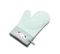 Gant de four en silicone anti-brûlure, moufle mignonne et résistante à la chaleur, compatible micro-ondes ustensiles cuisine(1pcs green)