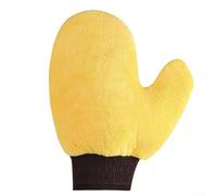 Gant de lavage de voiture avec polaire corail de chaque côté et bande élastique pour une performance fiable