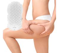Gant de massage anti-cellulite en silicone pour relaxation et réduction de la graisse corporelle, amélioration de la circulation sanguine, brosse lissante réducteur de cellulite (blanc)