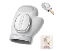 Gant De Massage Double Pour Les Mains, Masseur 3 En 1 Avec Fonction Chaleur Et Compression, Soulage La Fatigue Des Mains, Masse Les Poignets En Cas D'arthrite Et De Syndrome Du Canal Carpien(White1)