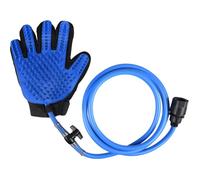Gant de nettoyage avec branchement jet d'eau pour chien - Flamingo