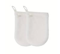 Gant de nettoyage du visage et démaquillant en microfibre hypoallergénique, légèrement exfoliant, uniquement avec de l'eau, sans savon, sans produits chimiques, sans produits de nettoyage 12,5 x 17,5