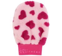 Gant de pansage 2 faces Equithème Je t'aime Rose TU