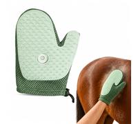 Gant de pansage pour cheval avec brume effet vapeur - Élimine poussière et poils morts en quelques secondes, pelage plus propre, doux et prêt pour concours - Brosse vapeur rechargeable pour crinière