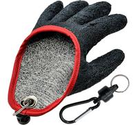 Gant de pêche carnassier ANTI COUPURE et SYSTEME D'ATTACHE MAGNETIQUE [TAILLE UNIVERSELLE] Gants de peche etanche pour vos protéger des morsures et manipuler en sécurité brochet, silure, sandre, black