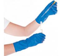 Hygostar High Risk Gants en latex non poudrés Bleu L 28 cm