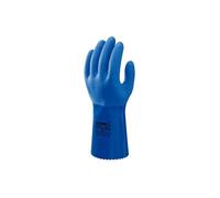 Showa 4708 XL 660 Gr. XL Tissu de coton, PVC Gants pour produits chimiques Taille: 10, XL EN 388:2016, EN 374-1:2016/ Typ B, EN 374-5:2016 ISO 374-1:2016/ Typ
