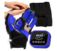 Gant de Rééducation à Compression Pneumatique Post-AVC | Orthèse Manuelle Ajustable pour Hémiplegie & Raideur Articulaire | Appareil de Réadaptation Mains