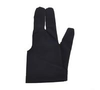 Gant de snooker absorbant la transpiration, bout des doigts élastiques pour un meilleur contrôle (noir) (1 pièce)