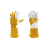 Gant de soudage en cuir de chèvre avec doublure confortable, multifonctionnel et résistant à la chaleur.