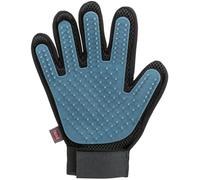 Gant de toilettage 16 × 24 cm gris foncé/bleu