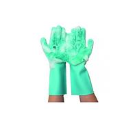 Gant de toilettage pour animaux en silicone - - Vert - Adulte - Nettoie et brosse sans douleur - Lavable en machine