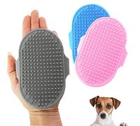 Gant de toilettage pour chien en caoutchouc souple qui stimule la peau et élimine les poils morts, toilettage sans désordre, chats, lapins avec poils longs/courts/bouclés