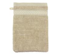 Gant de toilette 16x21 cm FICUS Vert 500 g/m2 pur coton biologique