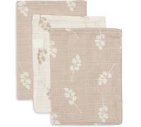 Jollein 536-848-67042 Twig Lot de 3 Gants de Toilette Rose/Blanc (15 x 20 cm)