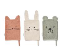 Liewood Gant de toilette 'Sylvester' bleu pastel / cognac / blanc, Taille One Size