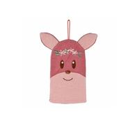 Gant de Toilette Bébé "Forêt Magique" 21cm Rose
