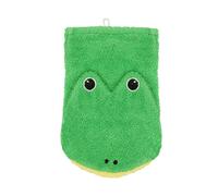 Gant de toilette bio Grenouille, gant de toilette pour enfants 100% coton bio