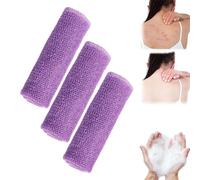 Gant de toilette exfoliant pour le corps, brosse pour le dos pour douche, filet éponge de bain africain, gant de toilette, serviette exfoliante en luffa en luffa pour le corps (PP, 30 x 80 cm)