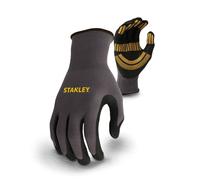 Gant de travail Stanley taille M - enduit de nitrile, respirant & léger, gris/noir/jaune, EN420 & EN388