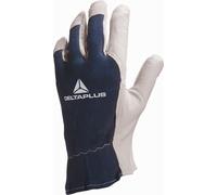 Venitex - Gants en cuir fleur de chèvre CT402BL - Couleur : Naturel / Bleu - Taille : 07